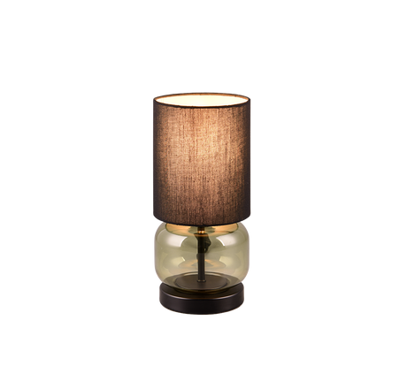 Lámpara de sobremesa Trio Elio negro mate 517800115