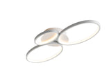 Plafón de 3 aros Schuller Sios LED blanco acero 3000K 5