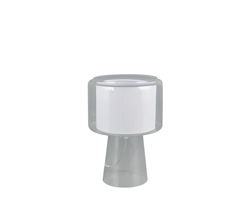 Lámpara de sobremesa Trio Rocka LED transparent clear 2700K 519900152