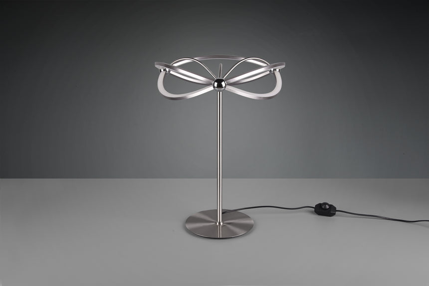 Trio Charivari Sobremesa LED de metal níquel mate 521210107