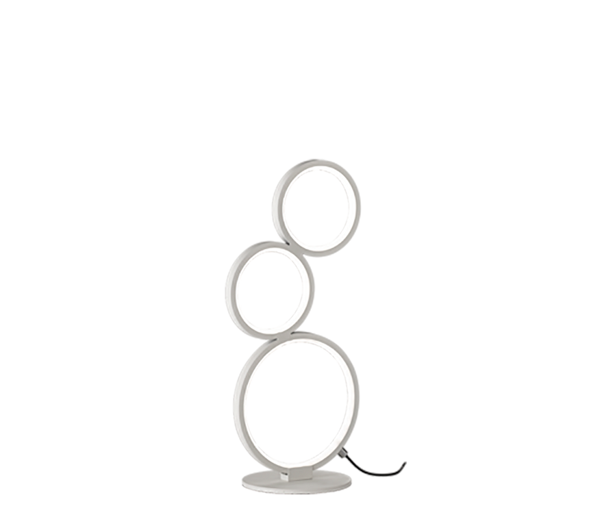 Trio Rondo Table Lamp LED metal mat white 522610331