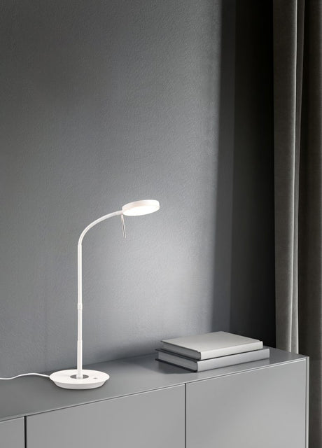 Flexo de sobremesa Trio Monza LED blanco mate 523310131