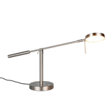 Lámpara de sobremesa Trio Monza LED níquel mate 52cm 523310907