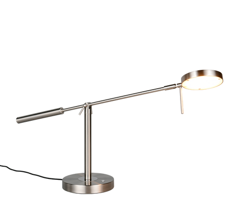 Lámpara de sobremesa Trio Monza LED níquel mate 52cm 523310907