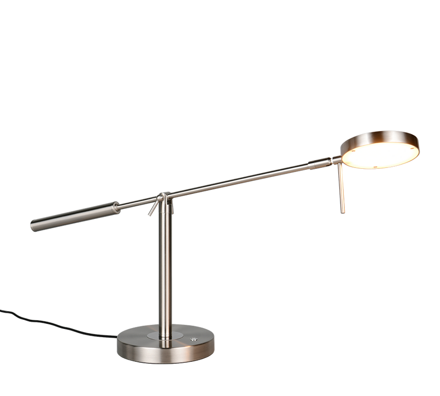 Lámpara de sobremesa Trio Monza LED níquel mate 52cm 523310907