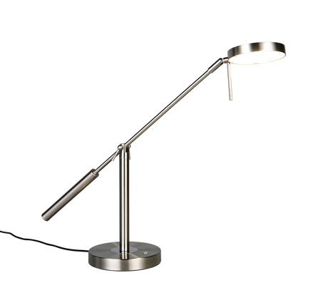 Lámpara de sobremesa Trio Monza LED níquel mate 52cm 523310907