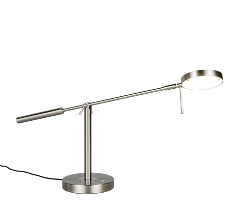 Lámpara de sobremesa Trio Monza LED níquel mate 52cm 523310907
