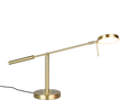 Lámpara de sobremesa Trio Monza LED latón mate 52cm 523310908