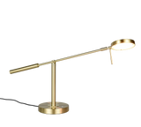 Lámpara de sobremesa Trio Monza LED latón mate 52cm 523310908