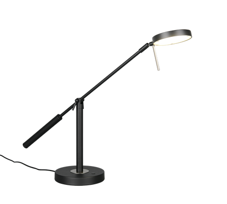 Lámpara de sobremesa Trio Monza LED negro mate 52cm 523310932