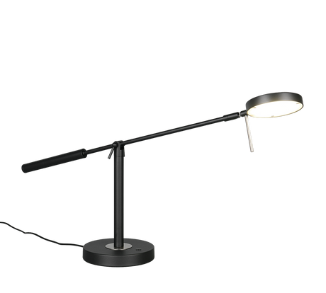 Lámpara de sobremesa Trio Monza LED negro mate 52cm 523310932