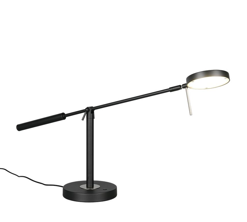 Lámpara de sobremesa Trio Monza LED negro mate 52cm 523310932
