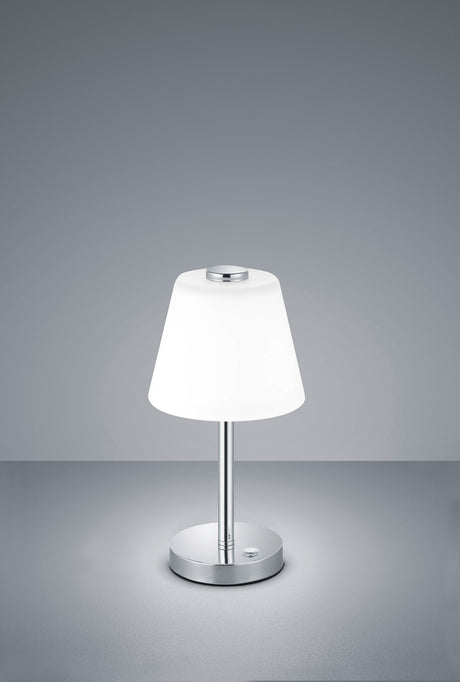 Lámpara de sobremesa Trio Emerald LED cromo táctil 3000K 525490106