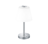 Lámpara de sobremesa Trio Emerald LED cromo táctil 3000K 5
