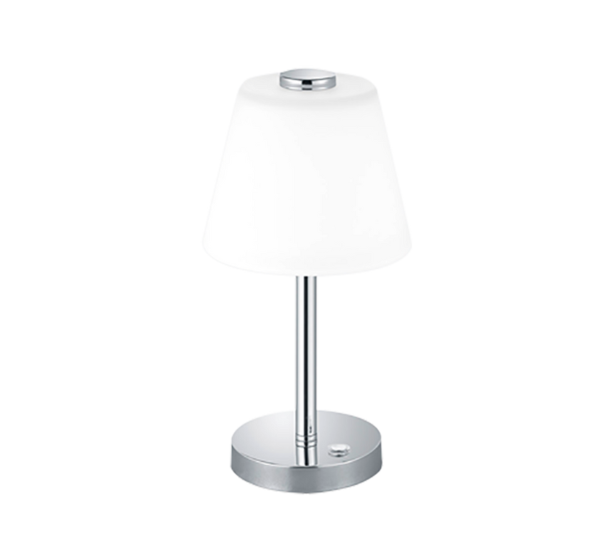 Lámpara de sobremesa Trio Emerald LED cromo táctil 3000K 5