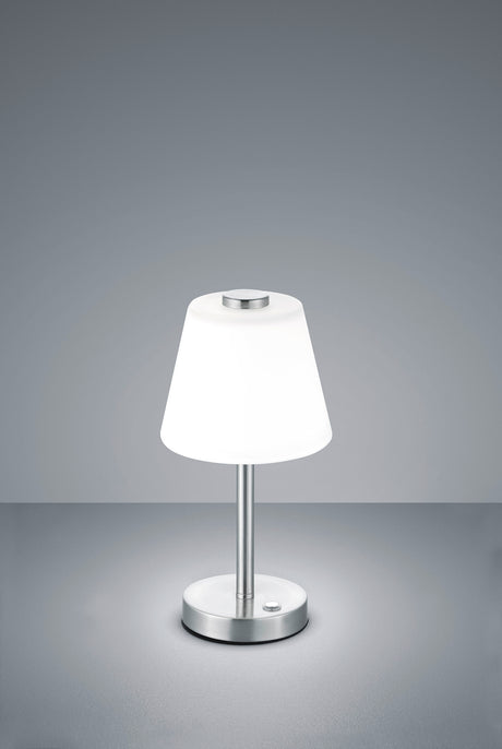 Lámpara de sobremesa Trio Emerald LED níquel mate táctil 3000K 525490107
