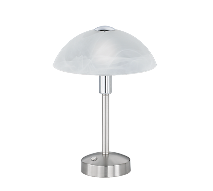 Lámpara de sobremesa Trio Donna LED níquel mate táctil 3000K 5