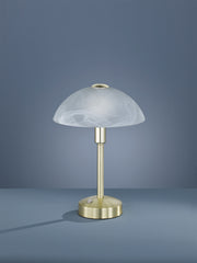 Lámpara de sobremesa Trio Donna LED latón mate táctil 3000K 525790108