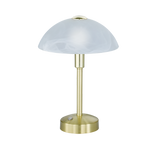 Lámpara de sobremesa Trio Donna LED latón mate táctil 3000K 5