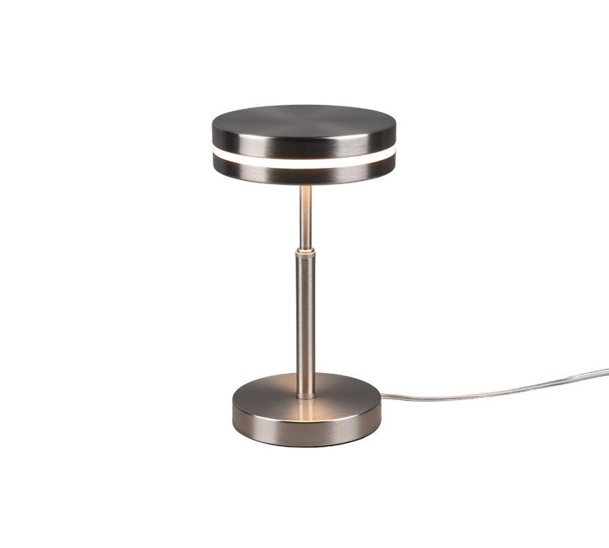 Trio Franklin Matte Nickel Metal LED Table Lamp 526510107