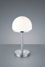 Lámpara de sobremesa Trio Berlin LED níquel mate táctil 3000K 39cm 527590107
