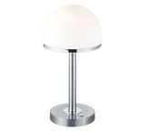 Lámpara de sobremesa Trio Berlin LED níquel mate táctil 3000K 39cm 5