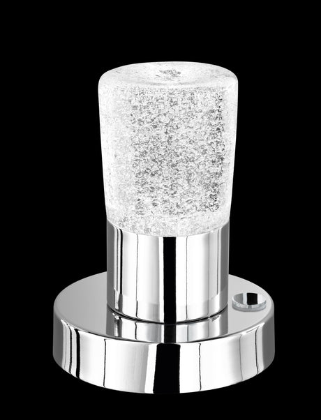 Lámpara de sobremesa Trio Cristo LED cromo táctil 3000K 529690100