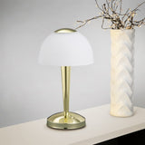 Lámpara de sobremesa Trio Ventura LED brass polished táctil 3000K 529990103