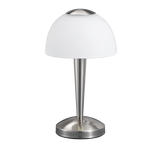 Lámpara de sobremesa Trio Ventura LED níquel mate táctil 3000K 5