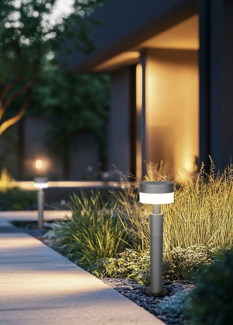 Baliza de exterior Trio Mackenzie LED antracita 3000K regulable IP54 50cm 530561