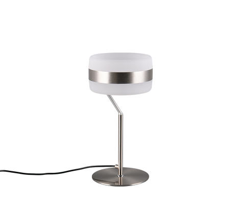 Lámpara de sobremesa Trio Dios LED níquel mate 531410107