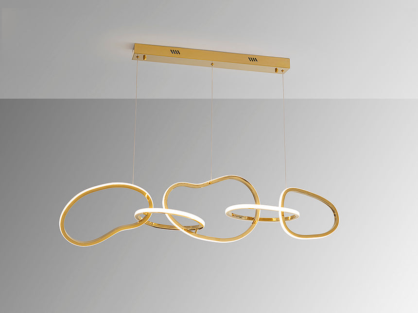 Schuller Nexo Lámpara de techo colgante 5 luces oro 532310