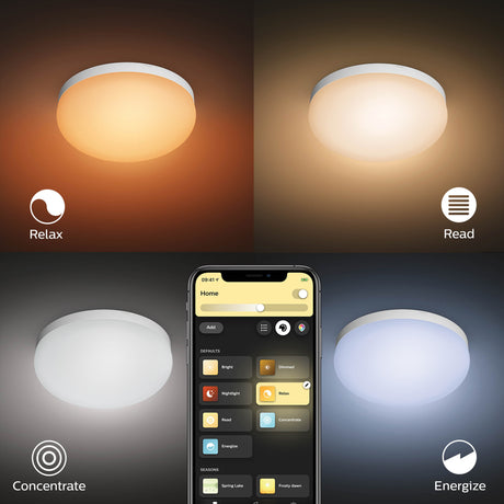 Philips Hue White and Color Ambiance Plafón flourish blanco RGBW 33W 2250lm 8719514343504 - imagen 5