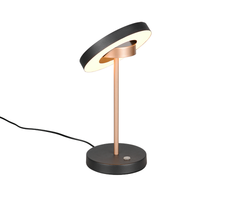 Lámpara de sobremesa Guano Trio negro y cobre 534410165