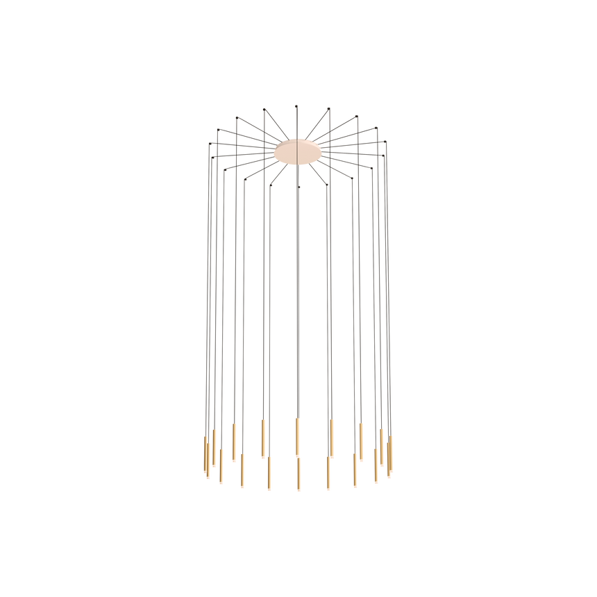 Lámpara de techo colgante LedsC4 Candle LED 18 luces 00-6666-14-27