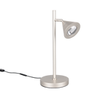 Lámpara de sobremesa Trio Romeo LED níquel mate 40cm 537010107