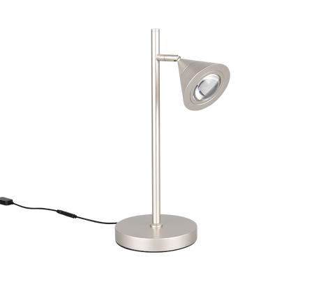 Lámpara de sobremesa Trio Romeo LED níquel mate 40cm 537010107