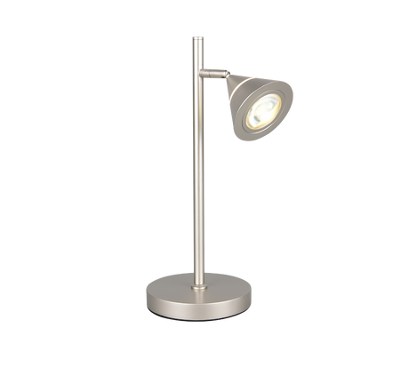 Lámpara de sobremesa Trio Romeo LED níquel mate 40cm 537010107