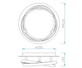 Plafón Ofertas-3 Dto 50% Mantra gris oscuro 5382