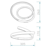 Mantra Infinity Forja Sobremesa LED  dorado 5393