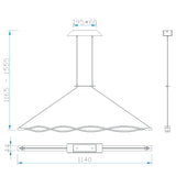 Lámpara de techo Liquidacion-1 Dto 70% Mantra cobrizo 5400