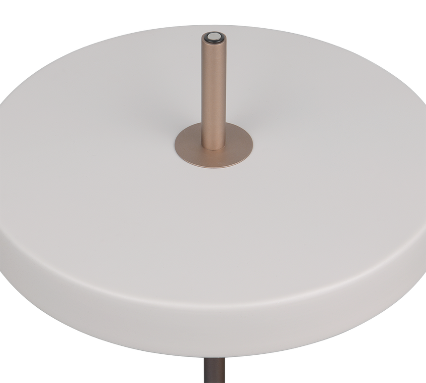 Lámpara de sobremesa Trio Keaton LED gris cálido 45,5cm 540210176