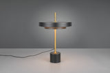 Lámpara de sobremesa Trio Keaton LED negro y dorado 45,5cm 540210180