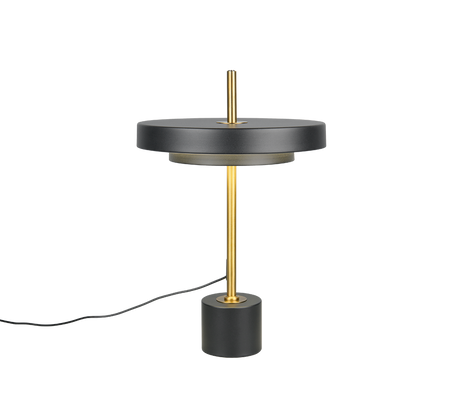 Lámpara de sobremesa Trio Keaton LED negro y dorado 45,5cm 540210180