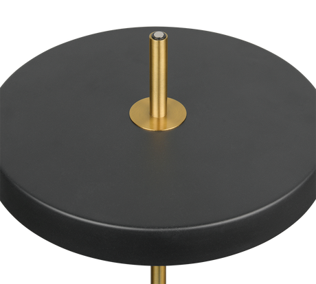 Lámpara de sobremesa Trio Keaton LED negro y dorado 45,5cm 540210180