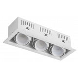 Fabrilamp AUGUSTO 92483001 Foco Kardan Augusto Empotrar 3xgu10 Blanco 11x30bombillas No Incluidas