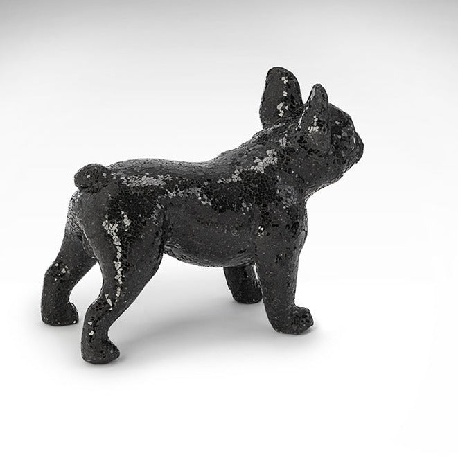 Schuller Atila Figura bulldog de cristal negro 543712