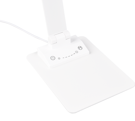 Lámpara de sobremesa Trio Travis LED blanco mate táctil 71,9cm 545310131
