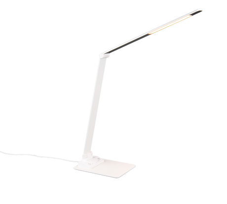 Lámpara de sobremesa Trio Travis LED blanco mate táctil 71,9cm 545310131