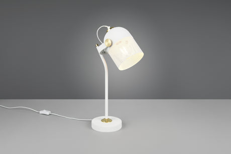 Lámpara de sobremesa Trio Mixa LED blanco mate 2700K 45cm 548200131